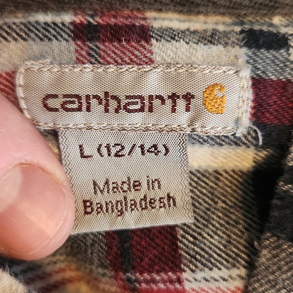 Carhartt Womens Flannel Large - Picture 3 of 7